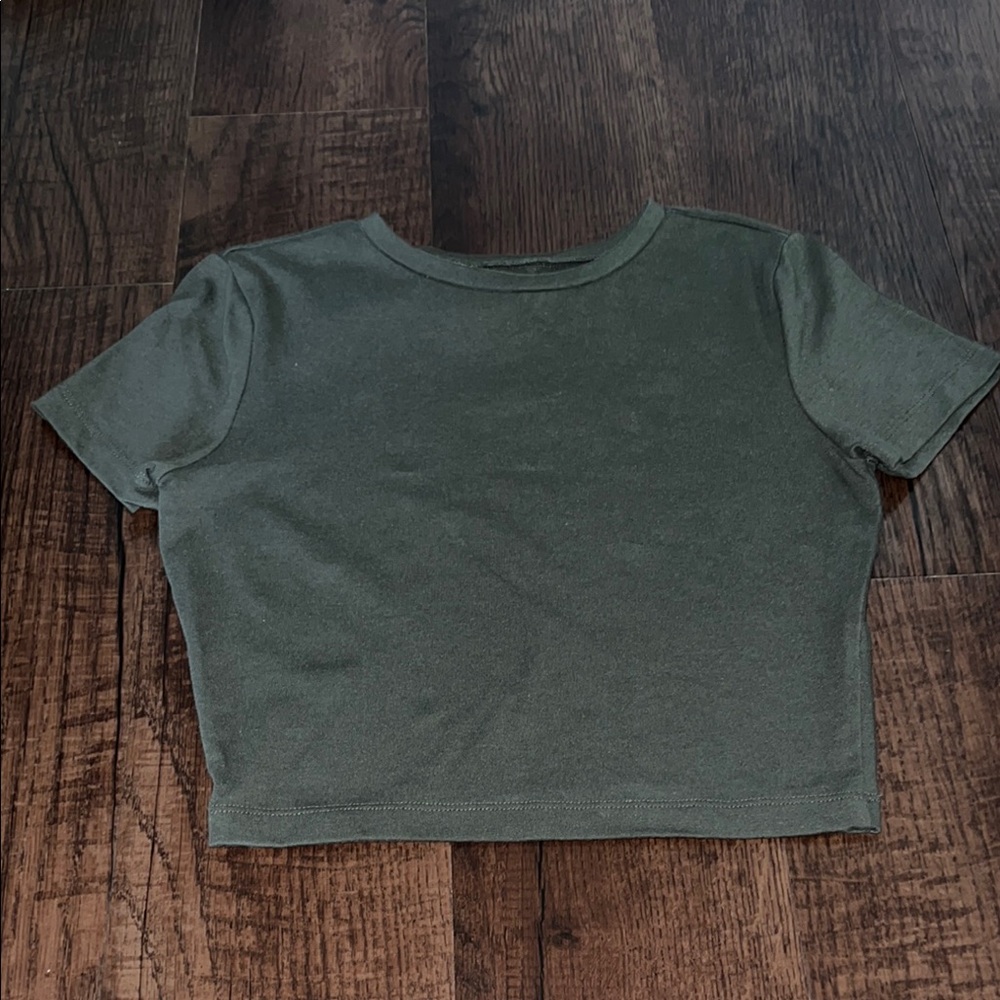 Olive Green Women's Crop Top